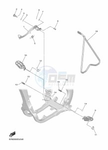 YZ250F (B7BS) drawing STAND & FOOTREST