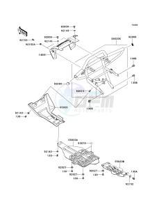 KVF 650 H [BRUTE FORCE 650 4X4I] (H7F-H8F) H8F drawing GUARD-- S- -