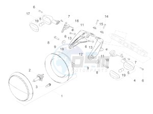 Audace 1400 1380 drawing Front lights