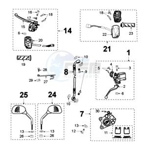 LUDIX 14 RL ELEGANCE drawing BRAKE SYSTEM *AJP*