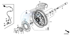 NSS300AD Forza E drawing FRONT WHEEL