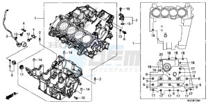 CBR650FE CBR650FE 2ED - (2ED) drawing CRANKCASE