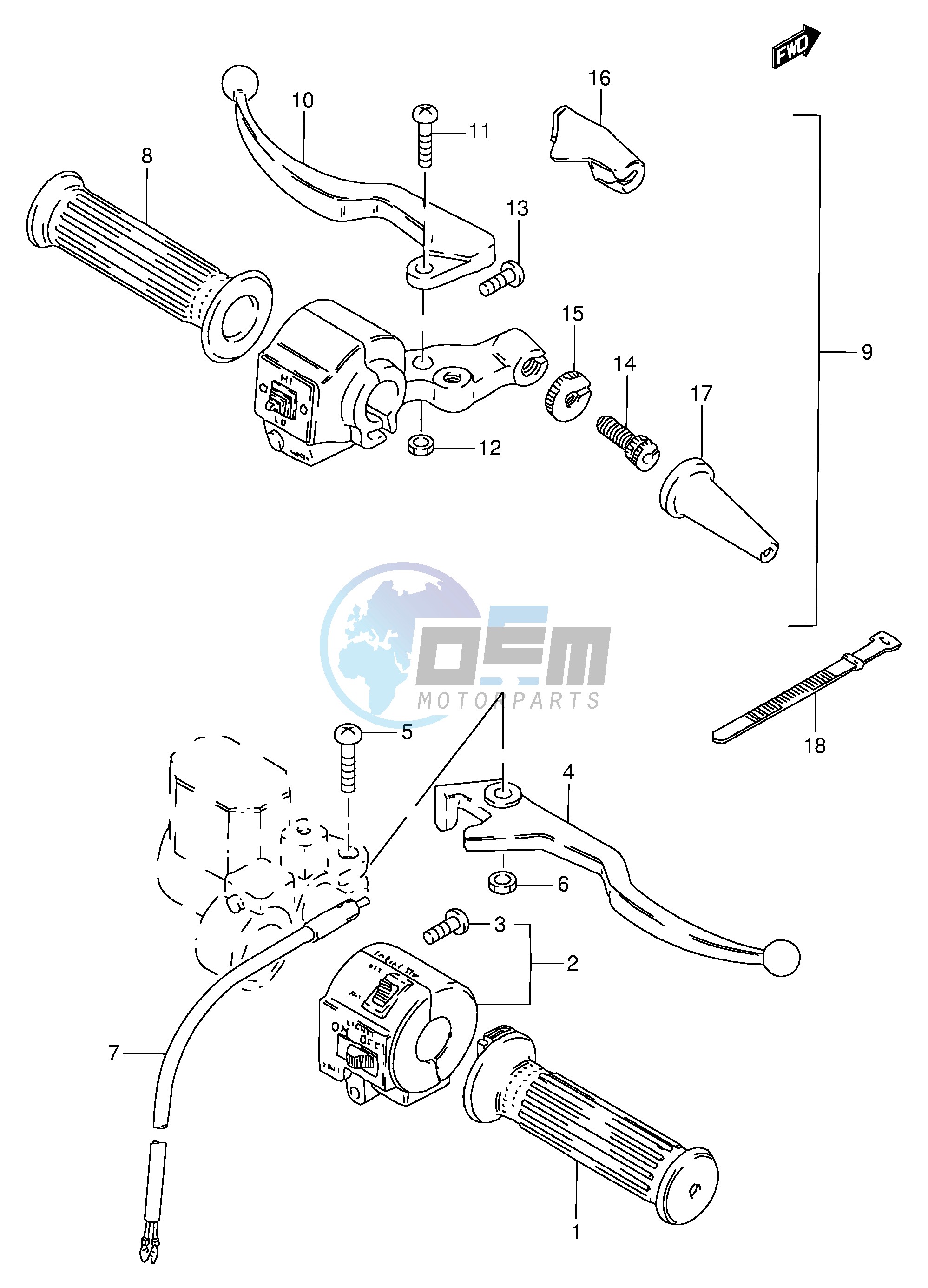 HANDLE SWITCH (MODEL Z D K)