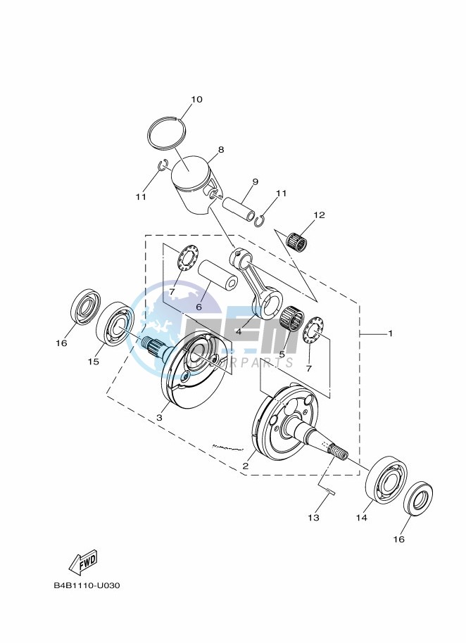 CRANKSHAFT & PISTON