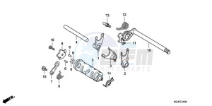 CRF80F9 Australia - (U) drawing GEARSHIFT DRUM