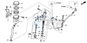 ST1300A drawing RR. BRAKE MASTER CYLINDER (ST1300A)