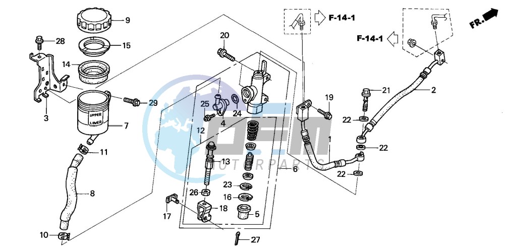 RR. BRAKE MASTER CYLINDER (ST1300A)