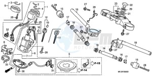 CBR600RR9 Korea - (KO) drawing HANDLE PIPE/TOP BRIDGE