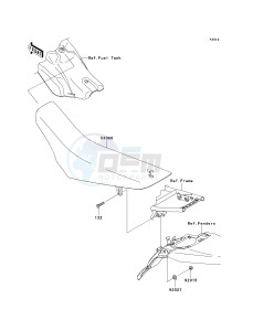 KLX 140 B (KLX140L MONSTER ENERGY) (B8F-B9FA) B9FA drawing SEAT