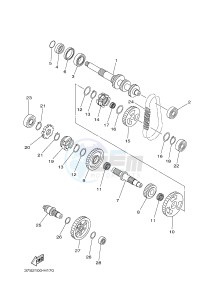 YFM450FWAD GRIZZLY 450 EPS HUNTER (BM72) drawing TRANSMISSION