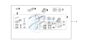 CBF600NA9 Europe Direct - (ED / ABS 25K) drawing PANNIER STAY SET