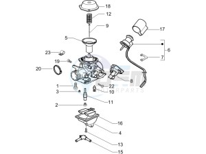 Runner 200 VXR 4t Race (UK) UK drawing Carburetors components