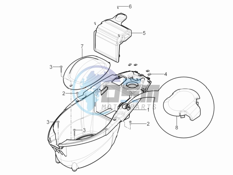 Helmet box - Undersaddle