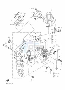 FJR1300D-AS FJR1300AS (B959) drawing REAR SUSPENSION