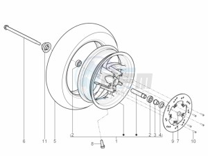 Typhoon 50 4T 4V E2 (NAFTA) USA drawing Front wheel