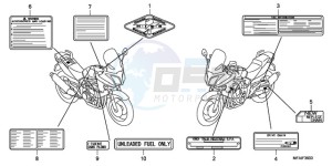 CBF1000T9 Europe Direct - (ED) drawing CAUTION LABEL