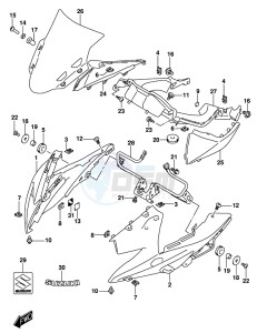 GSX-250RA drawing COWLING BODY