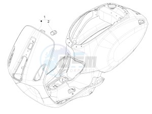 SPRINT 50 4T-3V E2 NOABS (NAFTA) drawing Frame/bodywork