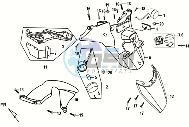 REAR FENDER - MUDGUARD