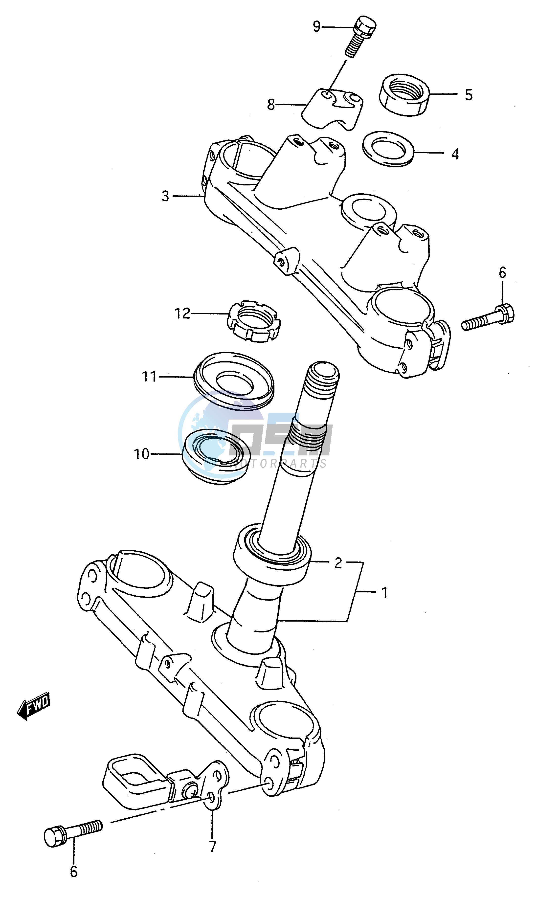 STEERING STEM (MODEL K)