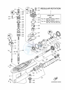 F350AETX drawing PROPELLER-HOUSING-AND-TRANSMISSION-1