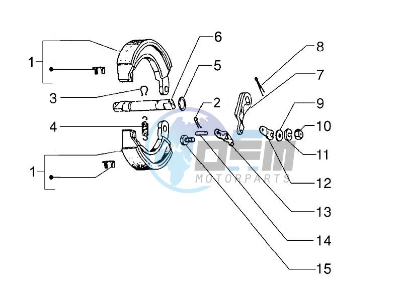 Rear brake - Brake jaw