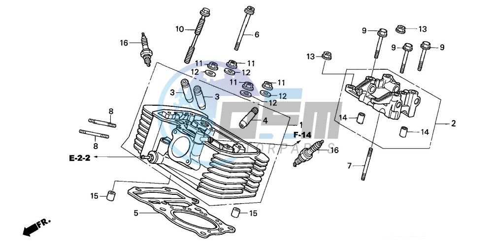 REAR CYLINDER HEAD