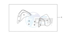 CBF1000A Europe Direct - (ED) drawing KNUCKLE VISOR