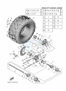 YXE850EN YX85EPAM (BANG) drawing REAR WHEEL 2