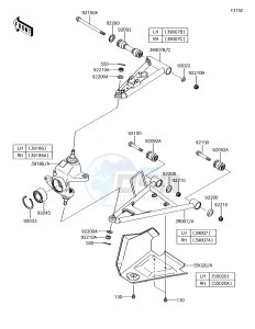 BRUTE FORCE 750 4x4i EPS KVF750GFF EU drawing Front Suspension