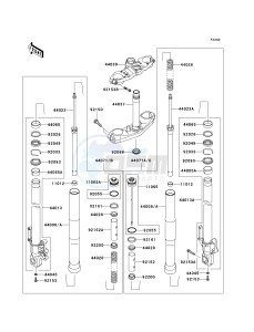 KLE 650 A [VERSYS EUROPEAN] (A7F-A8F) A8F drawing FRONT FORK