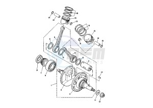 XV S VIRAGO 250 drawing CRANKSHAFT PISTON