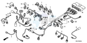 CBR1000RA9 UK - (E / ABS MKH) drawing SUB HARNESS (CBR1000RA)