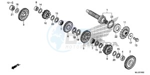 NC700XDE NC700XD 2ED - (2ED) drawing TRANSMISSION (COUNTERSHAFT) (NC700XD/ 750XD)