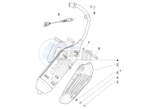 PRIMAVERA 50 4T-3V NOABS E4 (APAC) drawing Silencer