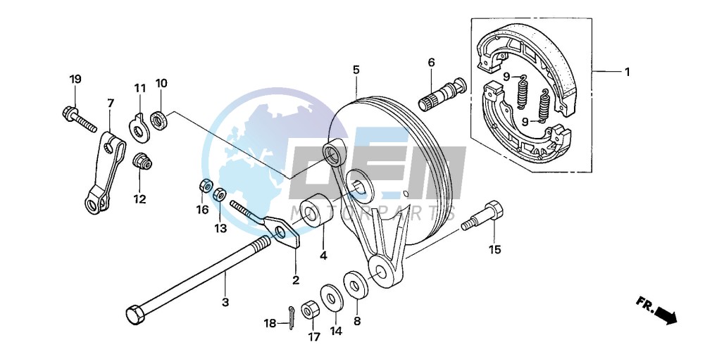 REAR BRAKE PANEL (ANF1256/7/T6)