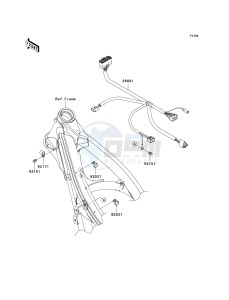 KX 250 T [KX250F] (7F) T7F drawing CHASSIS ELECTRICAL EQUIPMENT