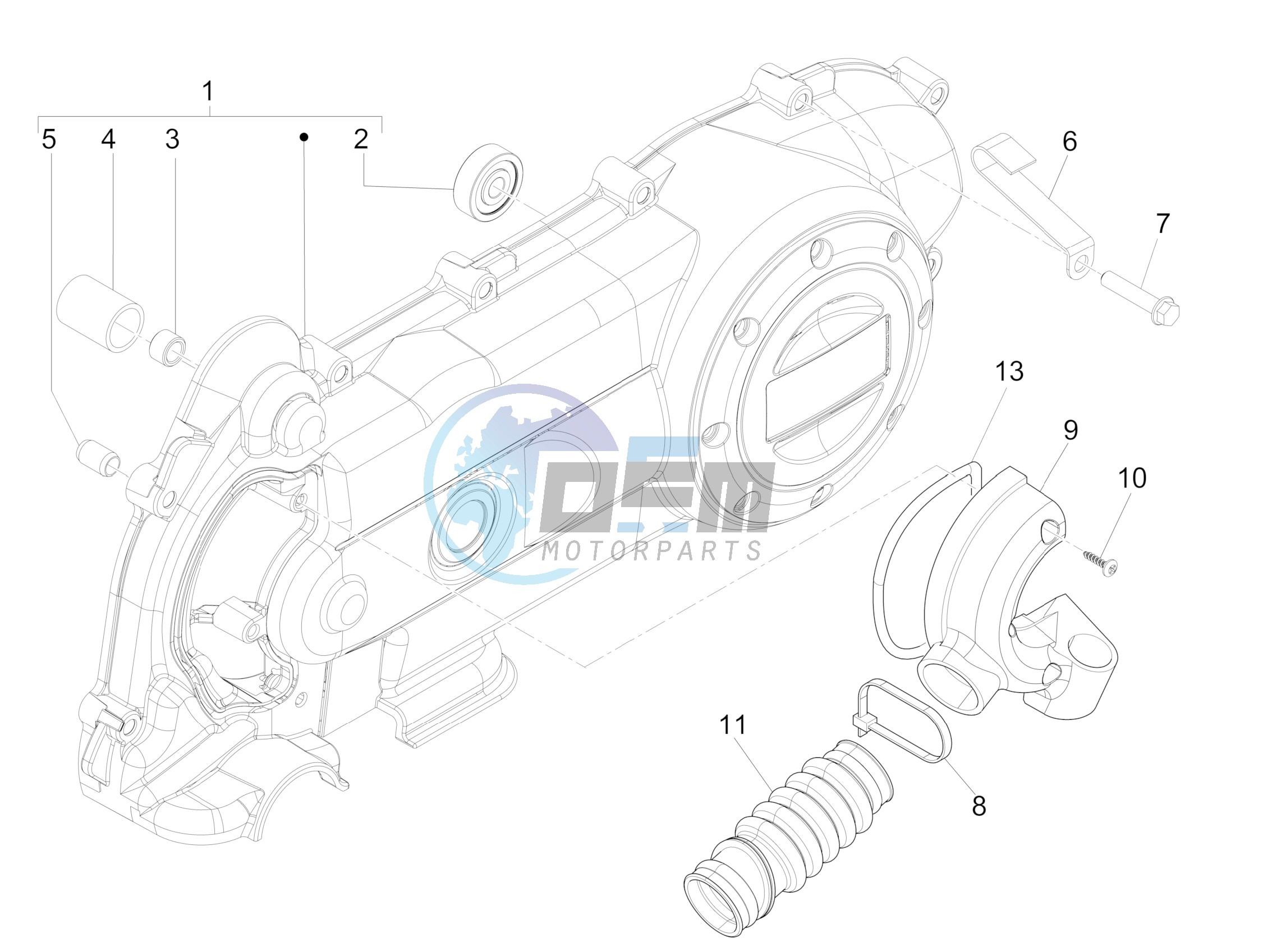 Crankcase cover - Crankcase cooling