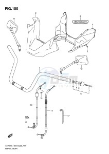 AN400 (E03) Burgman drawing HANDLEBAR (AN400L1 E3)