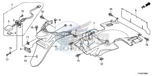 SH300E SH300E UK - (E) drawing REAR FENDER