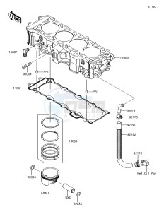 JET SKI ULTRA 310R JT1500NHF EU drawing Cylinder/Piston(s)