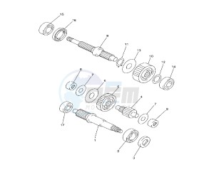 YP R X-MAX 250 drawing GEAR GROUP