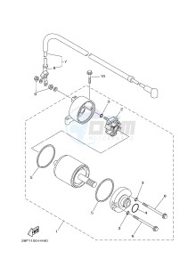 YFM700FWBD YFM70KPXH KODIAK 700 EPS (2SME) drawing STARTING MOTOR