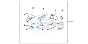 CB600F2 HORNET drawing GRIP HEATER SS/ON-OF