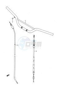 RM125 (E28) drawing HANDLEBAR