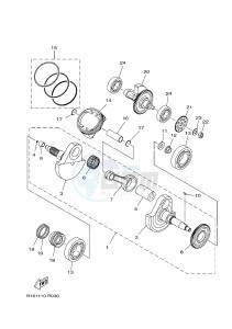 YFM700FWAD YFM70GPSH GRIZZLY 700 EPS SPECIAL EDITION (2UDM) drawing CRANKSHAFT & PISTON