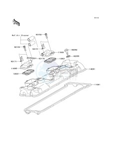 ZX636 C [NINJA ZX-6R] (C6F) C6F drawing CYLINDER HEAD COVER