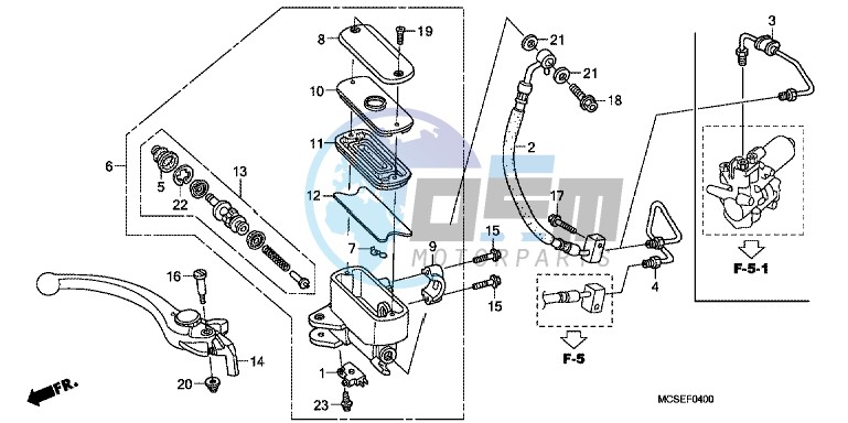 FRONT BRAKE MASTER CYLINDER