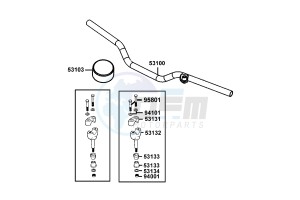 K-PIPE 50 drawing Handle Steering - Handle Cover