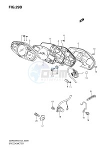 GSR600 (E2) drawing SPEEDOMETER (GSR600K9 AK9 UK9 UAK9 L0 AL0 UL0 UALO)